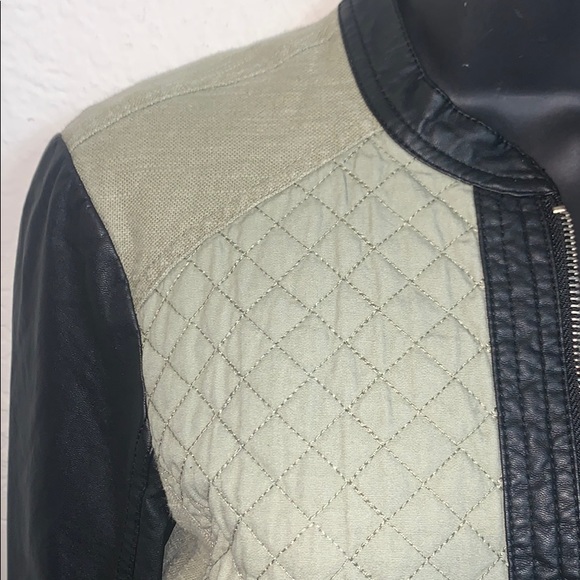 By Bernardo Collection olive green moto jacket. - Picture 3 of 8